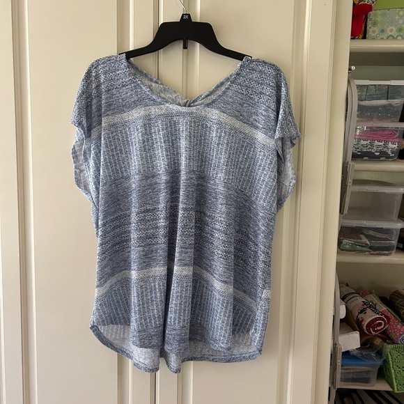 Bobeau top with cap sleeves - Picture 1 of 5